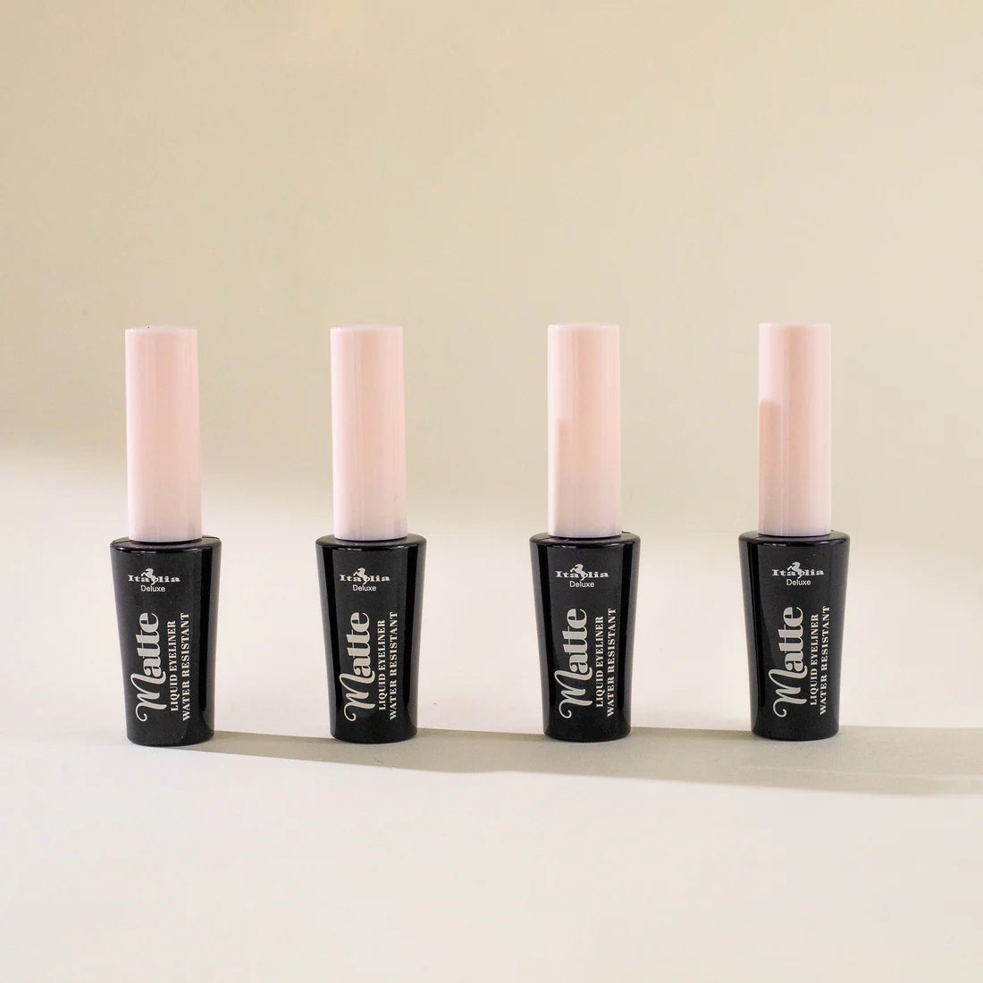 Italia Deluxe Matte Black Liquid Eyeliner (12 Units)
