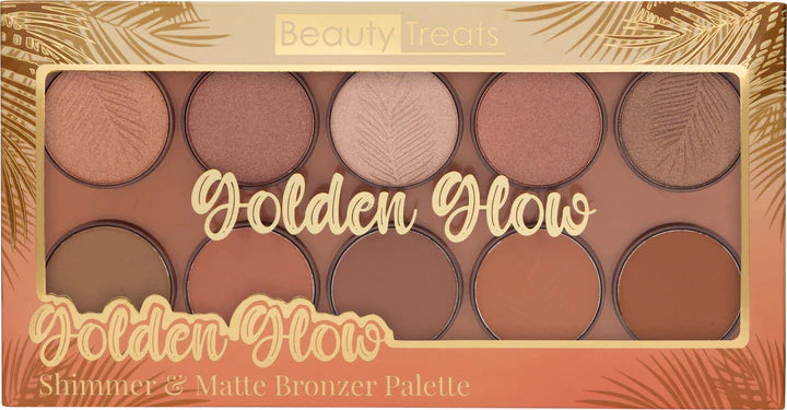 Beauty Treats Golden Glow Face Palette (12 Units)