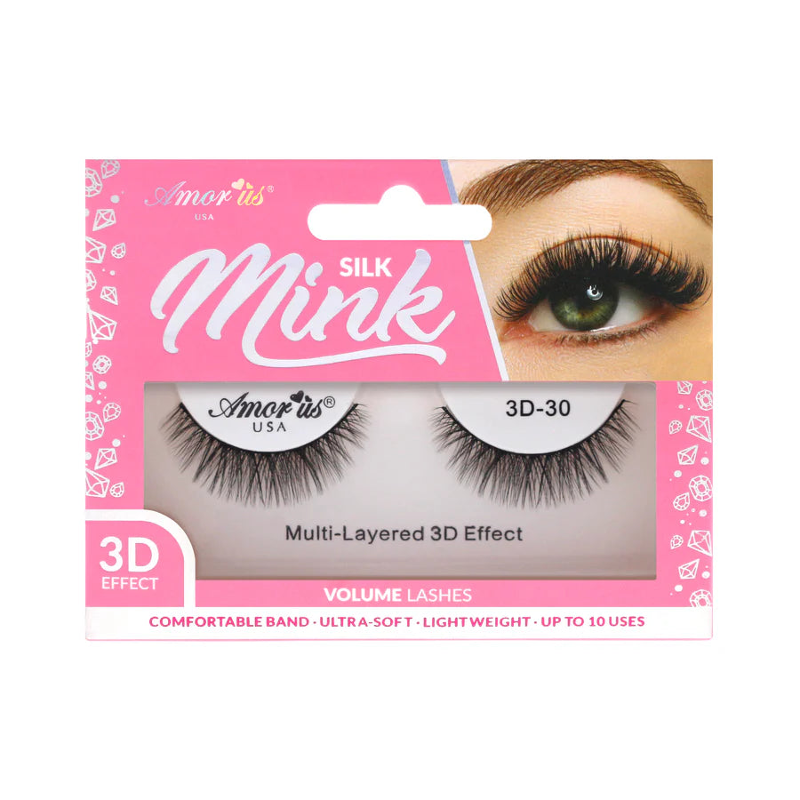 Amorus 30 - 3D Silk Mink Lashes (12 Units)