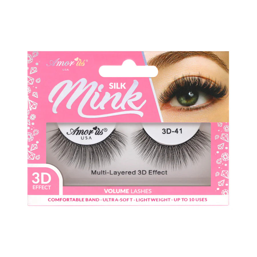 Amorus 41 - 3D Silk Mink Lashes (12 Units)