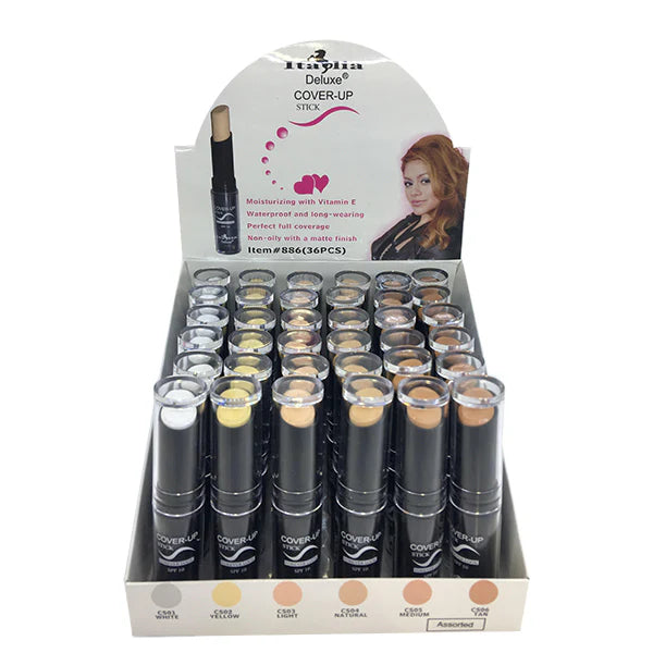 Italia Deluxe Matte Cover Up Concealer Stick (36 Units)