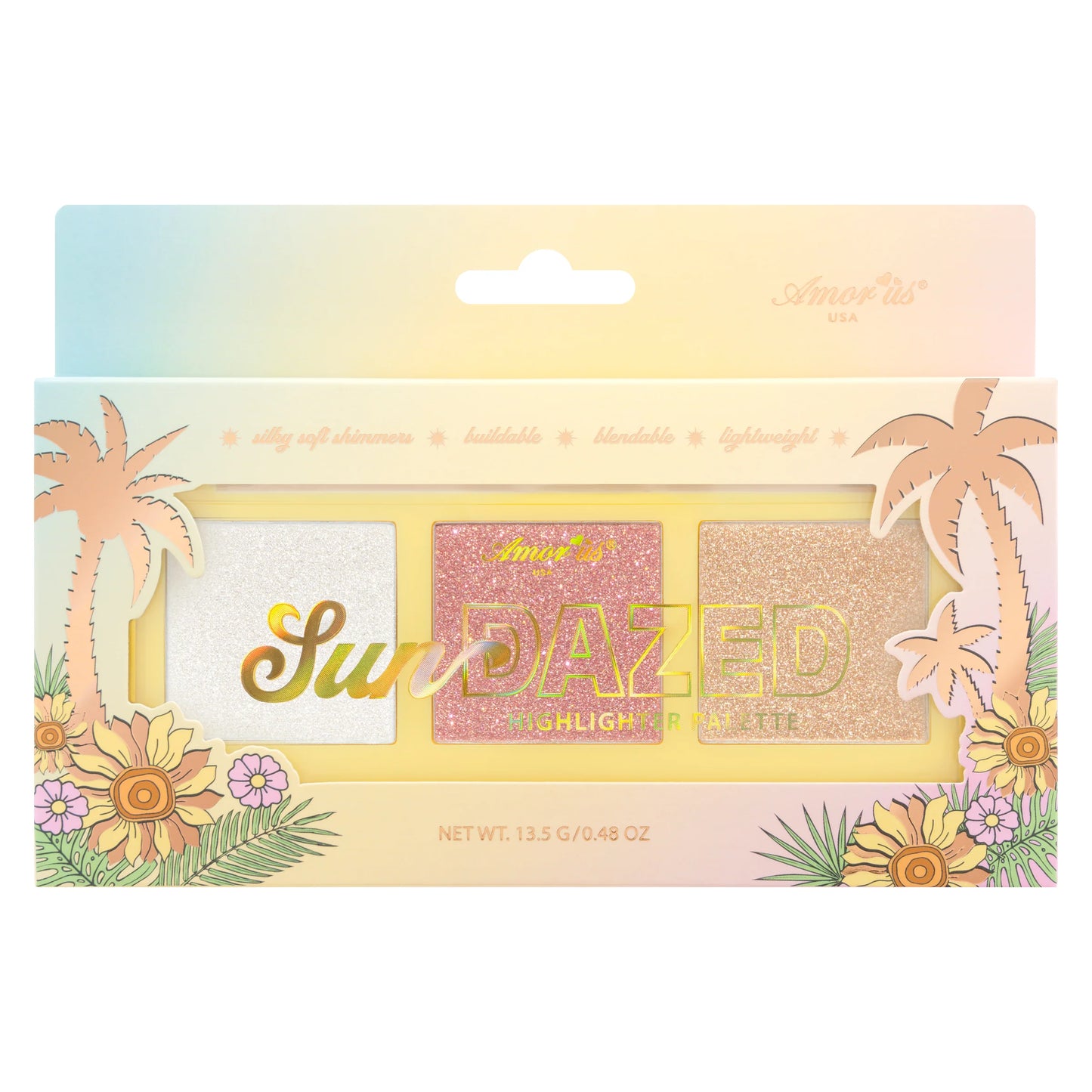 Amorus Sun Dazed - Highlighter Face & Body Palette (12 Units)