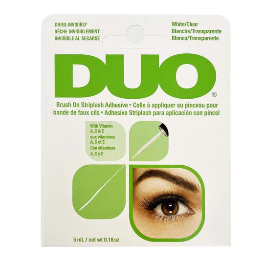 DUO Striplash Adhesive White/Clear Green (12 Units)