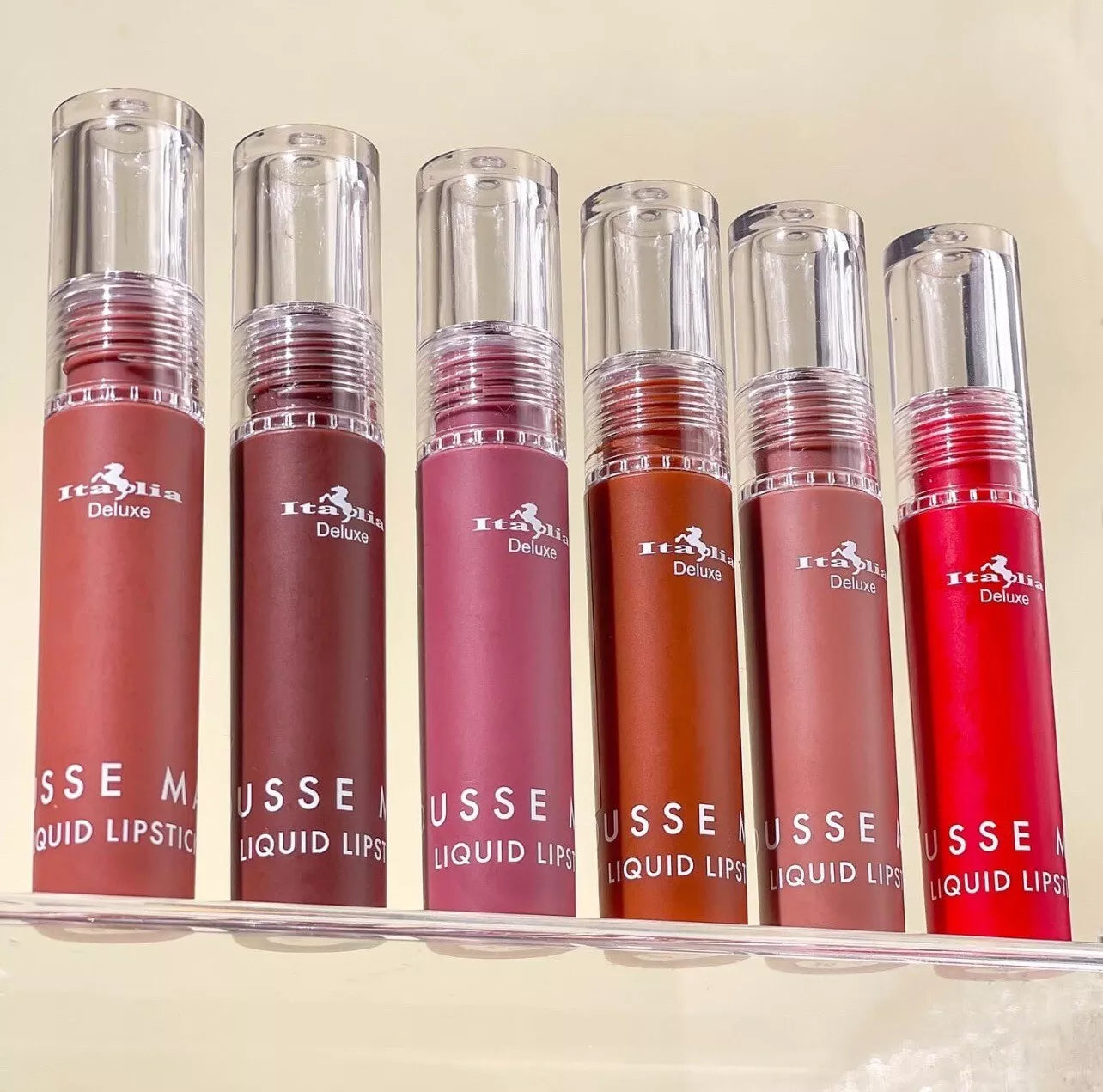 Italia Deluxe Mousse Matte Liquid Lipstick (6 Units)
