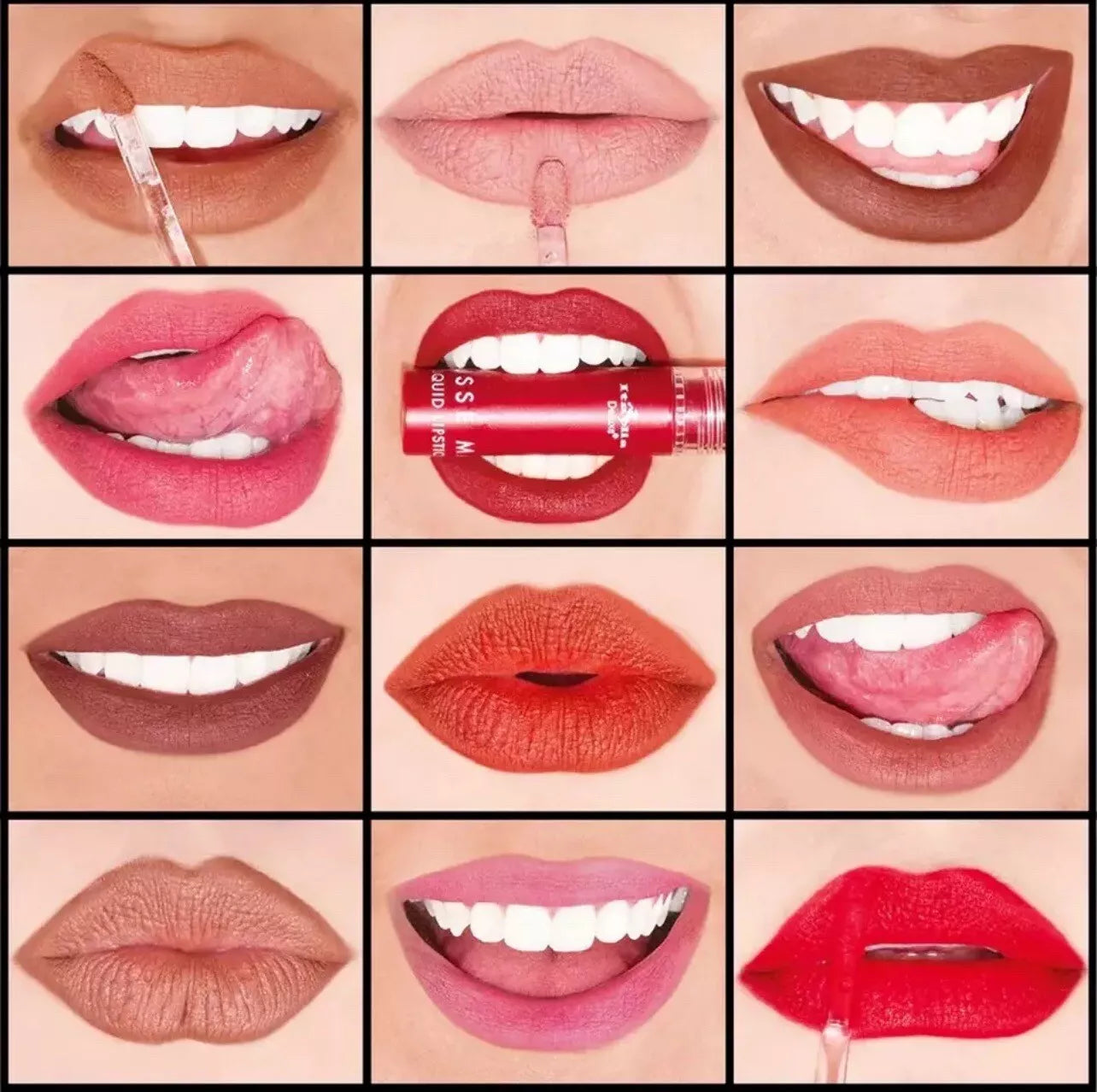 Italia Deluxe Mousse Matte Liquid Lipstick (6 Units)