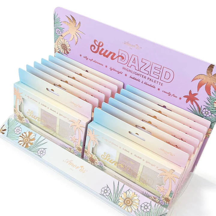 Amorus Sun Dazed - Highlighter Face & Body Palette (12 Units)